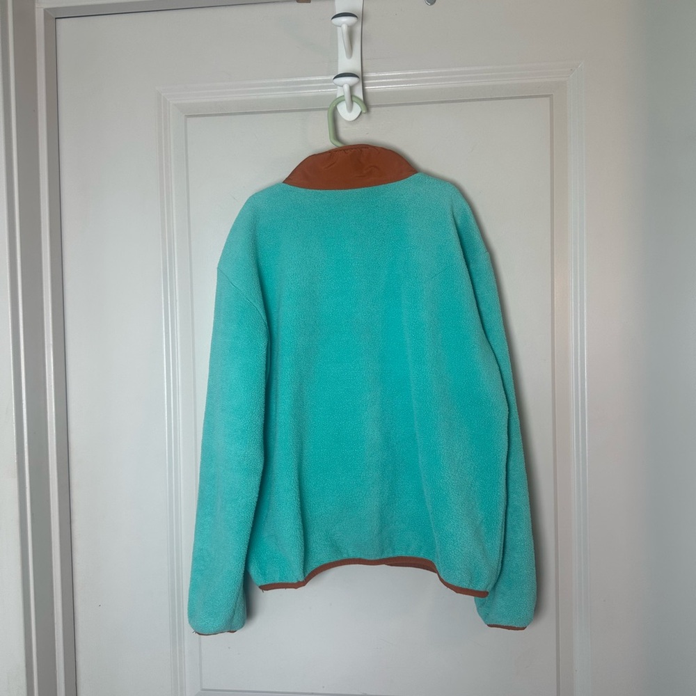 Patagonia Youth Synchilla Fleece Teal Full Zip Unisex Jacket, Size Large -12 - Picture 7 of 8
